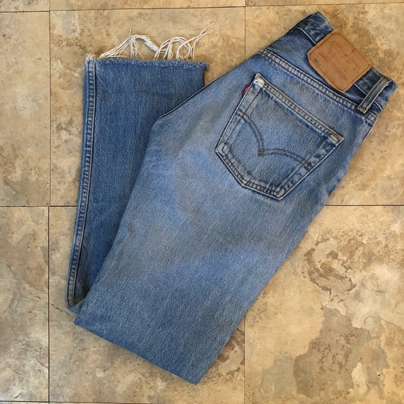 reworked levis jeans